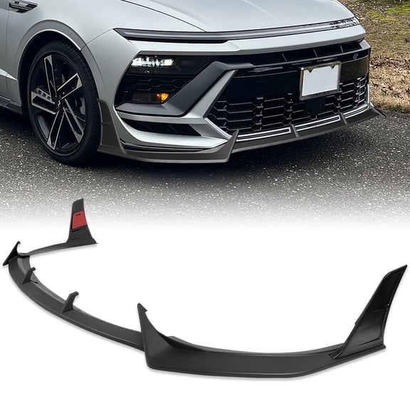 Stay Tuned Performance For 2024-2026 Hyundai Sonata N-Line Matt Black Front Bumper Lip Splitter Spoiler STP-Style