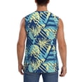 thumbnail image 4 of Bingfone Hawaiian Style Pattern Men's Tank Tops Workout Sleeveless Tee Shirts Running Beach Tanks for Men-Small, 4 of 7