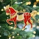 thumbnail image 5 of Adornos navideños con forma de caballo Decoración colgante con brillantes en forma de caballo Adorno acrílico para el árbol de Navidad para fiestas de invierno y Navidad Decoración para el hogar, 5 of 7