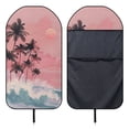 thumbnail image 6 of Uorisanigo Car Front Seat Covers Easy to Install Pink Sunset Palm Tree Bucket Towel Seat Covers Fashion Auto Interior Front Car Seat Covers Universal Fit for Auto Truck Van SUV, 6 of 6