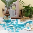 thumbnail image 6 of Sinkoo Sea Glass for Crafts 16oz Blue Seaglass Pieces Decor Flat Frosted Vase Filler Beach Wedding Party Decor Home Aquarium DIY Art Craft Supplies(Ocean Blue), 6 of 8