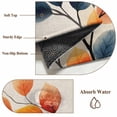 thumbnail image 5 of Autumn Orange Blue Leaf Area Rugs 4x6 ft Country Watercolor Plant Tree Leaf Linen Washable Rug Non Slip Indoor Carpet Absorbent Floor Mat for Living Room Bedroom Dining Room, 5 of 9
