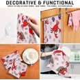 thumbnail image 2 of Colorful Crab Cartoon Drawing Tea Towels Set of 6 Shell Horse Conch Kitchen Dish Cloth with Hanging Loop, 18"x28"Lint-Free Absorbent Towel for Kitchen Drying Wiping and Cleaning, 2 of 5