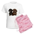 thumbnail image 6 of CafePress - Dachshunds Women's Light Pajamas - Women's Short Sleeve Print T-Shirt and Pants Light Cotton Pajama Set, 6 of 7
