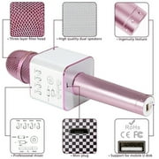 Q9 Super Bass Microp hone For Karaoke W ireless B luetooth Mobile p hone Handheld KTV Singing W ireless Microp hone For Singing Speaker For IOS / Android