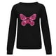 thumbnail image 4 of Sudadera Para Mujer, Sudadera de Gran Tamaño Con Cuello Redondo, Moda , Camiseta Holgada de Manga Larga Con Estampado Informal, Tops, Blusa, Sudaderas Sin Capucha Odeerbi  ODB137256, 4 of 4