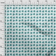 thumbnail image 3 of oneOoneSilkTabbyDarkTealGreenFabricPokerCardSewingCraftProjectsFabricPrintsByYard42InchWide, 3 of 4