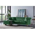 thumbnail image 6 of Chic Home Ohau Left Facing Velvet Upholstered Sectional Sofa, 6 of 6