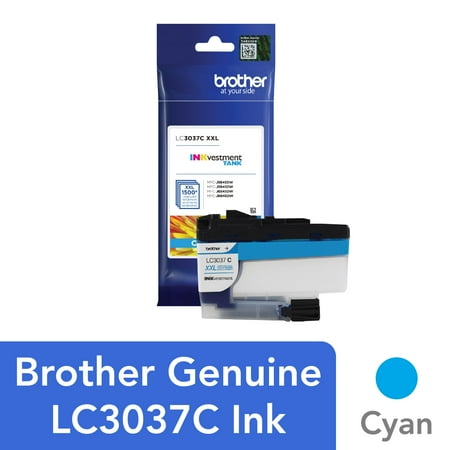 UPC: 0012502650829 | Brother Genuine LC3037C High-yield Cyan Printer Ink Cartridge