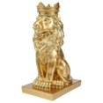thumbnail image 3 of Abstract Crown Lion Statue Home Office Bar Male Lion Faith Resin Sculpture Crafts Animal Art Decor, 3 of 5