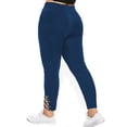thumbnail image 5 of Pantalons de Mode pour Femmes Couleur Unie Taille Serrée et Fessier Relevé, 5 of 5