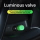 thumbnail image 4 of Tapas Luminosas Universales para Válvulas de Neumáticos | 4 Piezas de Tapas para Válvula de Rueda de Coche con Diseño de Pedrería | Sello de Goma Antifugas | Compatible con Coches, SUVs, Camiones y, 4 of 9