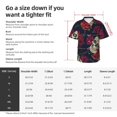 thumbnail image 6 of Lsque Roses Skulls pattern Hawaiian Shirt for Men, Unisex Summer Beach Casual Short Sleeve Button Down Shirts-X-Large, 6 of 9