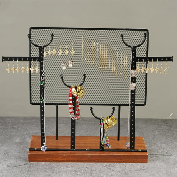 Estante de exhibición de la joyería,Soporte de exhibición del organizador de los pendientes sostenedor de la joyería,collar mostrar árbol tarjeta mujer Almacenamiento estante mesa,Caja de Fernando Estante de exhibición de la joyería