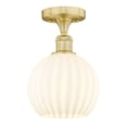 thumbnail image 2 of Innovations Lighting - White Venetian - 1 Light Semi-Flush Mount In Modern, 2 of 7