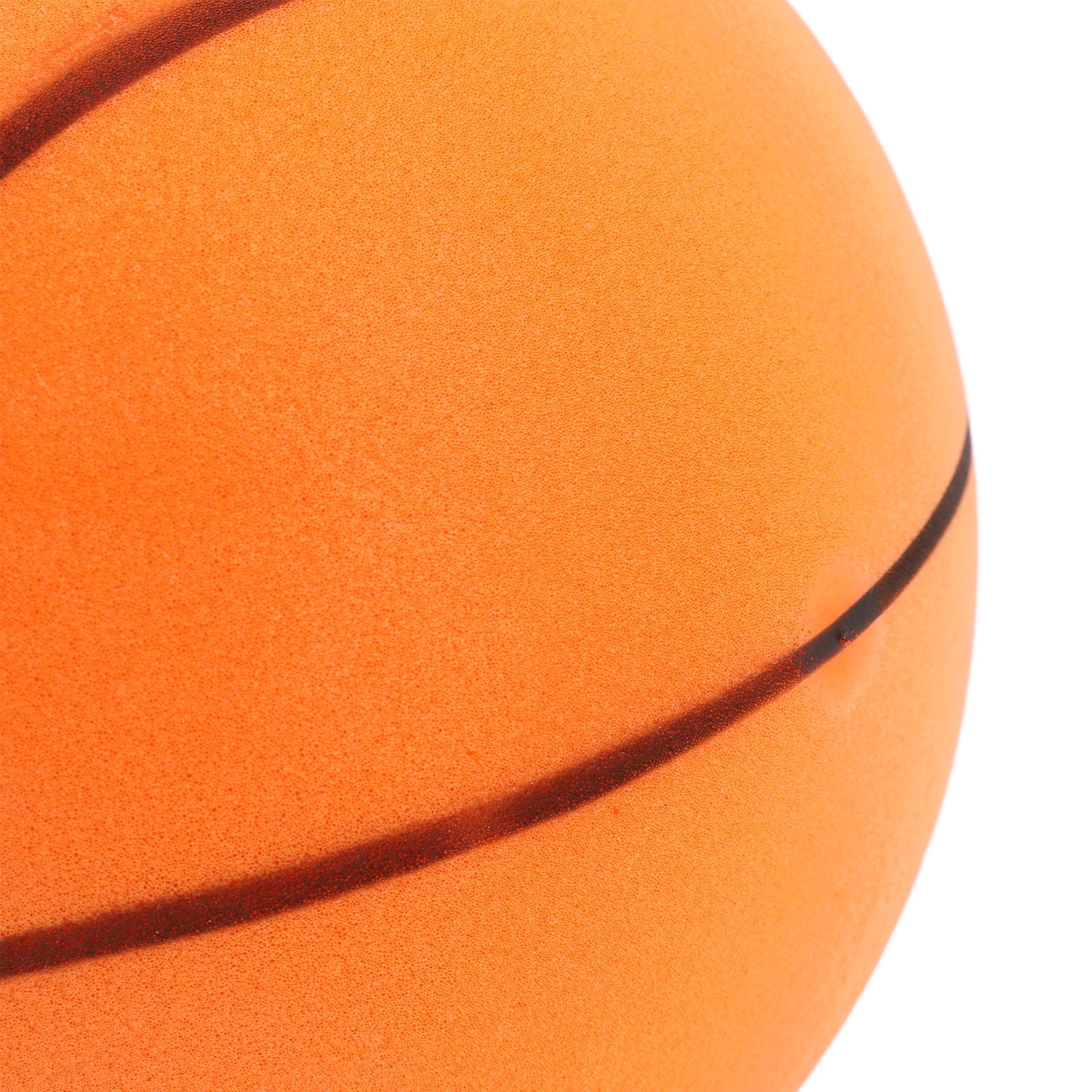 YAHHU Silent Basketball Size 5 (27.5") / 19 cm in Orange - PU Highly Elastic Inflation Free Quiet Bounce Basketball, Improves Hand Eye Coordination for Home Apartment Indoor Kids Training Practice