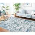 thumbnail image 3 of SAFAVIEH Alhambra Petar Abstract Area Rug, Cream/Turquoise, 6'7" x 6'7" Square, 3 of 8