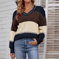 thumbnail image 2 of Fesfesfes Women Sweater Casual Sexy V-Neck Long Sleeve Tops Blouse Plus Size $10, 2 of 8