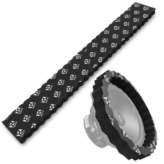 NVX UNIFRING 6 Piece Universal Self-Adhesive Foam Speaker Ring Baffle Kit