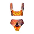 thumbnail image 5 of Daiia Halloween Women's Bikini Set Two Piece Swimsuit High Waisted Bikini Adjustable Straps Bikini Perfect for Beach, Pool, and Summer Vacation-Large, 5 of 9