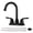 matte black, variant on Bathroom Faucet - Bathroom Sink Faucet 2 Handle Brushed Nickel Lavatory Faucets Set with Pop-up Drain and Water Hoses