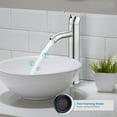 thumbnail image 7 of Bathroom Faucet Single Handle Vessel Sink Faucet One Hole Bowl Basin Mixer with Water Supply Lines - silver, 7 of 7