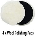 thumbnail image 2 of IPELY 6 Pcs 7 Inch Wool Polishing Buffing Pad Polishing Buffing Wheel for Drill Buffer Attachment with M14 Drill Adapter, 2 of 7