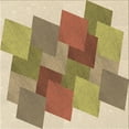 thumbnail image 1 of Ahgly Company Machine Washable Indoor Square Transitional Light Brown Area Rugs, 5' Square, 1 of 7