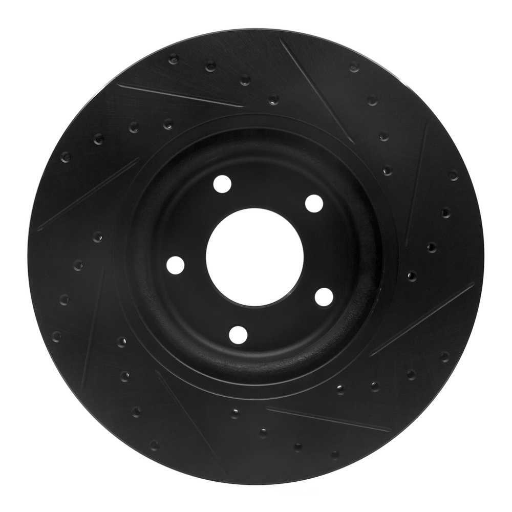 Dynamic Friction Company 633-20011L DFC Brake Rotor - Drilled And Slotted - Black