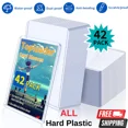 thumbnail image 2 of Pochettes pour Cartes à Collectionner Étui Rigide en Plastique Transparent Support 42 Pcs Cartes de Baseball Topload, 2 of 5