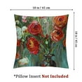 thumbnail image 4 of nygtbtfer Set of 2 Pillow Covers Flower Outdoor Square Indoor Decorative Throw Pillows White, 4 of 7