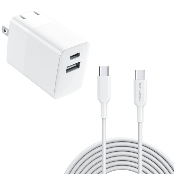 For OnePlus Nord N30 5G - Fast Type-C 38W PD Home Charger, 6ft Long Cable USB-C Power Cord QC3.0 Adapter 2-Port for OnePlus Nord N30 5G Phone