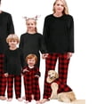 thumbnail image 3 of AIGUR Family Matching Christmas Pajama Set Plaid Print Holiday Pajamas Sleepwear Dad Mom  PJs, 3 of 4