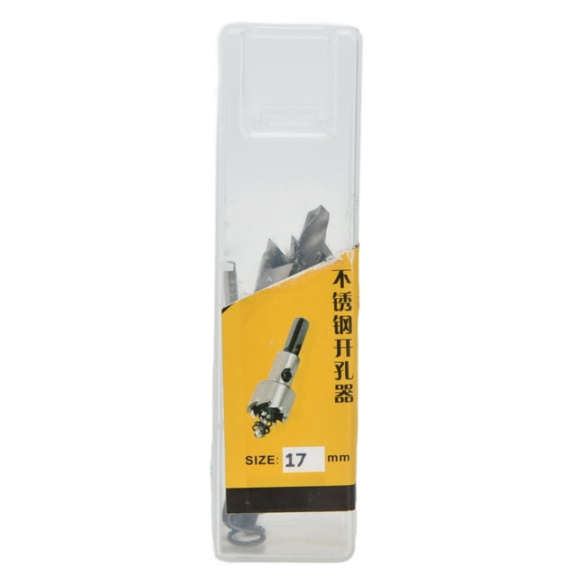 Broca abridora de sierra de corona de 17 mm Herramienta de corte de acero de alta velocidad para madera Metal Plástico