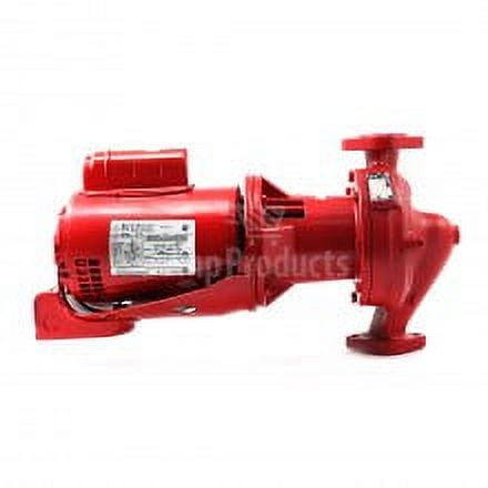 Bell & Gossett 1EF017LF, e605S, e-60 Series, In-Line Centrifugal Pump, 1/3 HP, 115/230 Volts, 1 Phase, (1.25" x 1.25" x 5.25") Size, 75 GPM Max, 24 ft Max Head, 4.844" Impeller, Cast Iron Volute