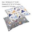 thumbnail image 3 of ZTTD Children Pillowcover Cotton Blend Pillow Cover Kids Pillowcases for Boys & Girls Travel Pillowcase 14.1x19.2 inch, 3 of 9