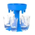thumbnail image 1 of Soporte para dispensador de vino, dispensador de 6 vasos de chupito y soporte, barra separadora de cerveza, accesorio para fiesta, 1 of 2