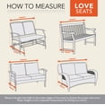 thumbnail image 5 of Modern Leisure Black Diamond Waterproof Patio Loveseat Cover, 2-Pack, 82.5"L X 38"W X 38.25"H, Black, 5 of 12