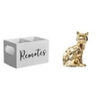 thumbnail image 1 of Soporte De Control Remoto De Madera Retro Con Escultura De Gato, Figura Decorativa, Organizador De Arte Animal Para Mesa, Mesita De Noche, Sofá, Oficina, 1 of 8