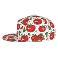 thumbnail image 4 of Uemuo Hand Drawn Tomatoes Pattern Women's Baseball Cap,Straight Brim Hat,Golf Dad Hat,Travel Hat,Sun Protection Cap,Everyday Accessory, 4 of 9