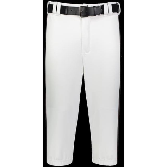 Adult Piped Diamond Series Knicker 2.0 Pant, White & Black - Small