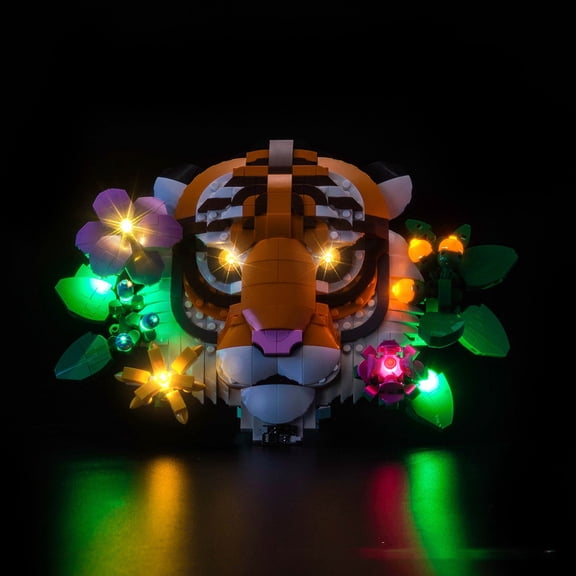 ‌LED Light Compatible with Legos 31217 Building Set, LED Light Kit for Legos 31217 Tiger Decorative Painting Building Toy, Decoration Lights, No Building Model Kit