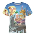 thumbnail image 4 of Phineas And Ferb Kids Short Sleeve Tee Shirt Novelty Crewneck T-Shirts Unisex Summer Blouse Tops for Boys Girls 150CM, 4 of 8