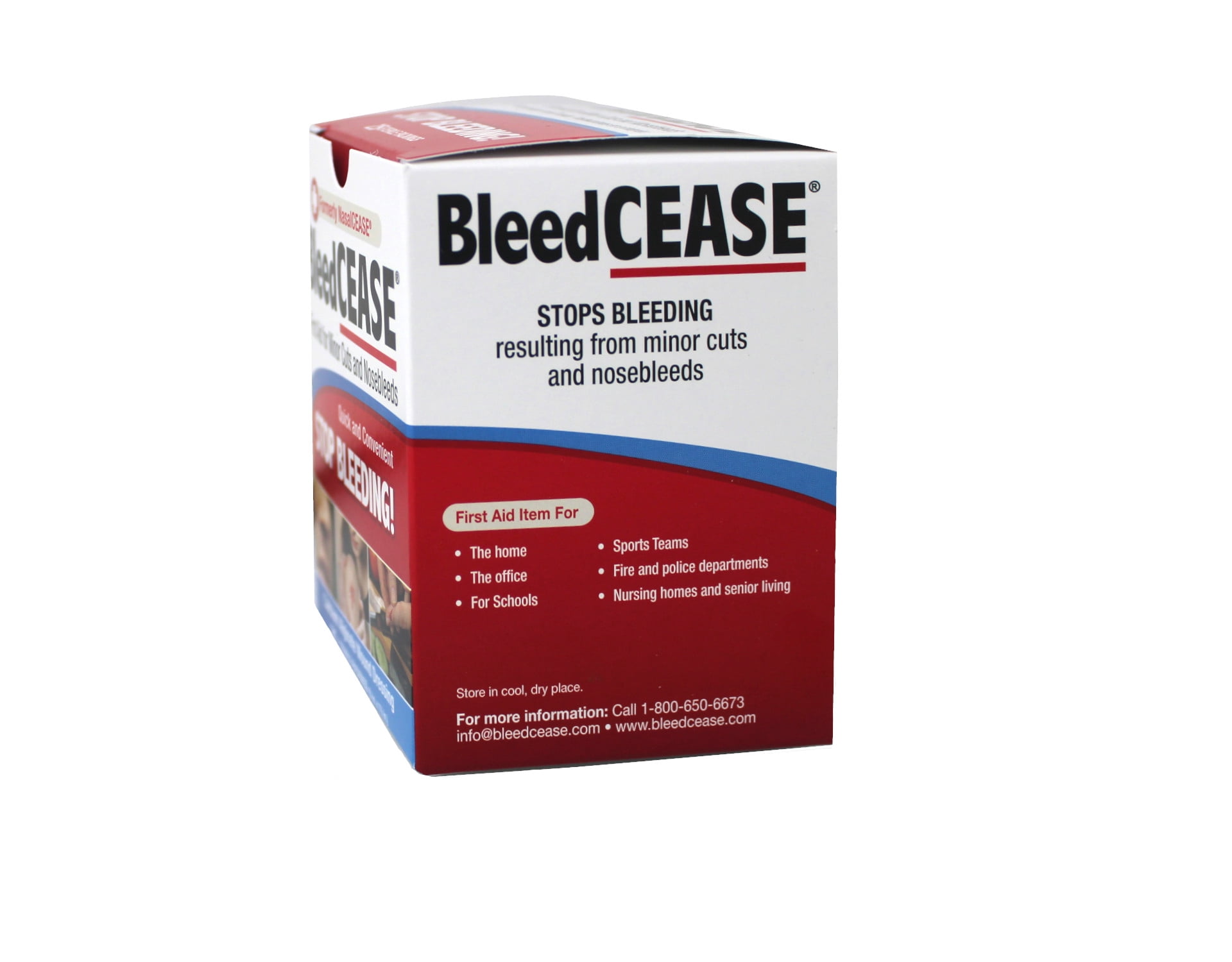 Bleedcease First Aid for Cuts and Nosebleeds Sterile Packings, 25 Count