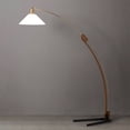 thumbnail image 6 of Melmar Arc Floor Lamp - Weathered Brass and Walnut Dimmer Switch V-base, 6 of 11