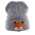 thumbnail image 2 of AYYUFE Winter Kids Toddlers Girls Boys Fox Pattern Knitted Warm Hat Beanie Cap, 2 of 5