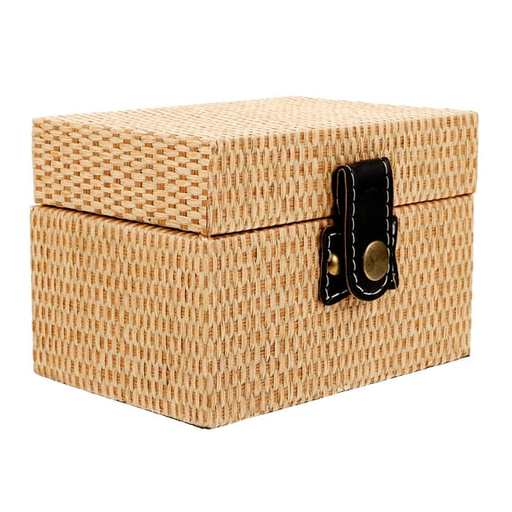 FESTFENDS 1Set Simple European Style Wooden Storage Box for Jewelry and Crafts 14.0X10.0X10.0In