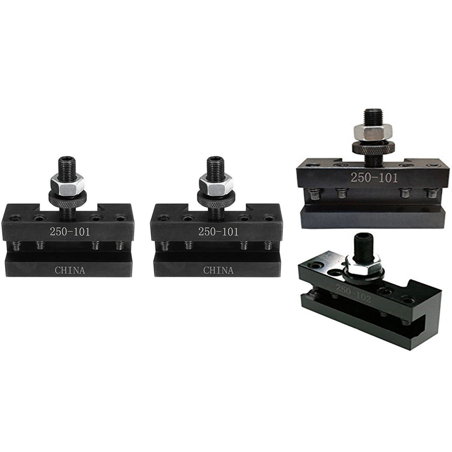 3 Pcs 250101 250102 Turning and Facing Holder Quick Change Tool Post