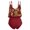 Wine, variant on VerPetridure Womens Tankini Swimsuits Ruffled Tank Top Tummy Control Bikini Sets High Waisted Two Piece Bathing Suits,Women Summer Floral Print Crew Neck Swimwear Summer Beach Essentials