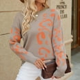 thumbnail image 2 of MuZeFu Sweaters for Women Clearance under $10.00 Crewneck Sweaters Women's Casual Printed Long Sleeved Round Neck Sweater Tops, 2 of 7